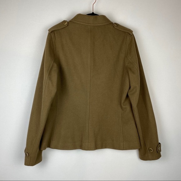 Isda & Co Wool Collared Button Up Military Jacket - Picture 2 of 11